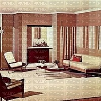 50s Retro Living Room - Free PNG