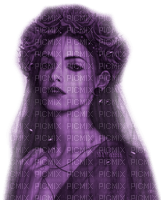 Y.A.M._Gothic woman  purple - безплатен png