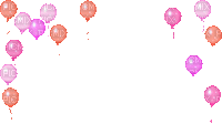 Balloons.Globos.Cadre.Frame.Ballons.Birthday.Cumpleaños.Anniversaire.Party.Victoriabea - GIF animé gratuit