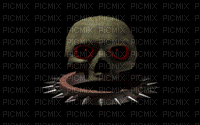 scary skull - Animovaný GIF zadarmo