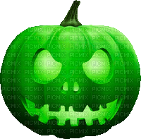 Jack O Lantern.Green.Animated - KittyKatLuv65 - 無料のアニメーション GIF