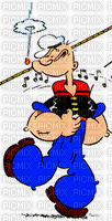 popeye the sailor man - Darmowy animowany GIF
