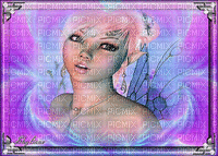femme violette - GIF animasi gratis
