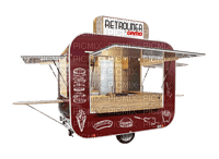 Food Truck Retroliner - Free PNG
