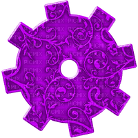Steampunk.Gear.Purple - kostenlos png