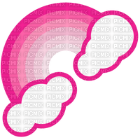 pink rainbow emoji - kostenlos png