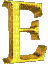 Kaz_Creations Alphabets Yellow Colours Letter E - Gratis animeret GIF