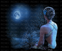Mujer en la obscuridad - Безплатен анимиран GIF