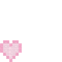 Pink Floating Heart (Unknown Credits) - Ingyenes animált GIF