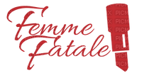Kaz_Creations Logo Text Femme Fatale - kostenlos png