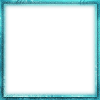 soave frame vintage border autumn teal turquoise - PNG gratuit