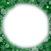 Winter.Frame.Green - KittyKatLuv65 - kostenlos png