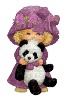 Kaz_Creations Cute Dolls Girl Panda - безплатен png