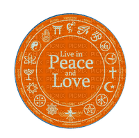 Peace & Love - zdarma png