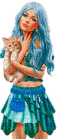 Woman. Cat. Leila - PNG gratuit