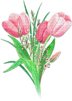 soave deco flowers spring tulips bouquet pink - безплатен png