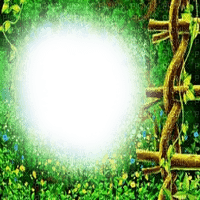 cadre vert frame green fantasy - zadarmo png