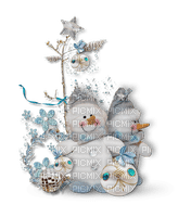 minou-winter-snowman-decoration-snögubbe - PNG gratuit