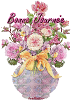 Vase de fleurs - GIF animasi gratis