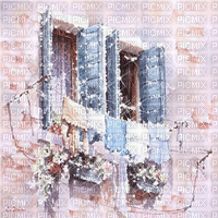 dolceluna painting gif glitter animated balcony - Bezmaksas animēts GIF