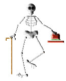 dancing skeleton - GIF animé gratuit