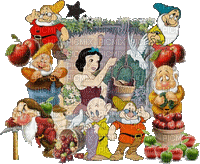 Snow White and the seven dwarfs bp - GIF animé gratuit