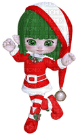 Kaz_Creations Dolls Cookie Elfs Red Christmas - Free PNG