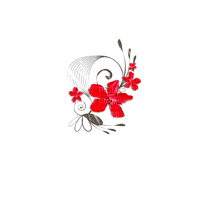 Blumen rot Deko - zdarma png