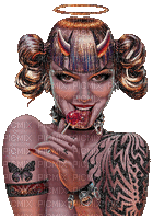 woman devil angel - 無料のアニメーション GIF