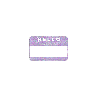 Hello My Name Is... - Darmowy animowany GIF