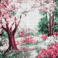 soave background animated spring painting garden - GIF animé gratuit