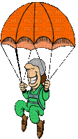parachute - GIF animasi gratis