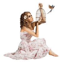 woman with animal bp - PNG gratuit