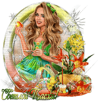 Easter woman by nataliplus - png ฟรี