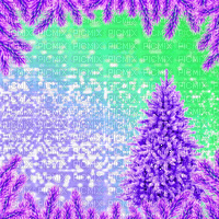 ME / BG / animated.christmas.fir.green.purple.idca - 無料のアニメーション GIF