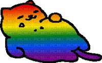 Rainbow Tubbs the cat - PNG gratuit
