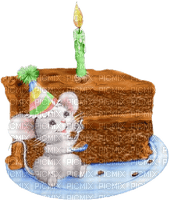 minou-birthday-bunny-cake-candle - png ฟรี