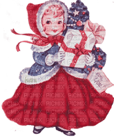 Y.A.M._New year Christmas girl - ingyenes png