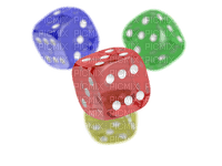 coloured dice - PNG gratuit