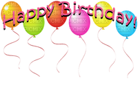 Happy Birthday Balloons - Free PNG
