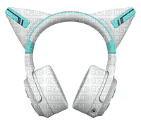 yowu hatsune miku headphones 2 - 免费PNG