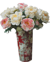 Bloemen in vaas - gratis png