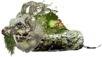 mossy agate forest troll frog - png gratis