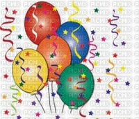 image encre bon anniversaire color effet  ballons edited by me - gratis png