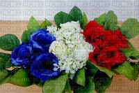 chantalmi bouquet tricolore france 14 juillet - png gratis