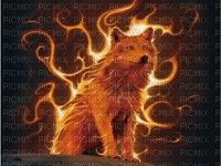 flaming wolf - PNG gratuit