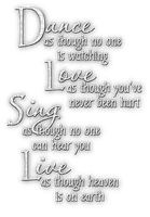 soave text dance love sing live white - PNG gratuit
