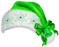 Christmas.Hat.White.Green - png gratis