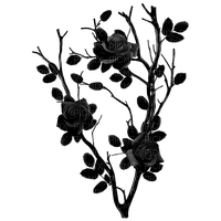 Gothic.Roses.Black - Free PNG