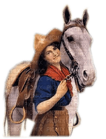 Vintage Cowgirl - PNG gratuit